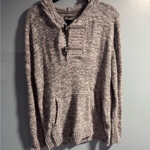 Retrofit Gray Zip-Up Men's Sweater
